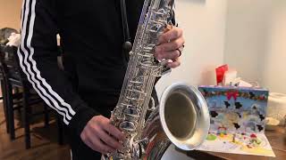 Selmer Silver Plated Series III Tenor Saxophone Demo wwwdcsaxcom [upl. by Nagram]