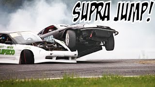 THE CRAZIEST SUPRA DRIFT OVER 240SX [upl. by Namor]