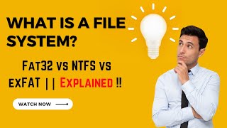 What is File system Fat32 vs NTFS vs exFAT  Explained in 2023 [upl. by Dorrie]