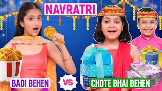 Navratri  Badi Behan vs Chote Bhai Behan  Kids Vs Teenagers  Toystars [upl. by Bradeord]