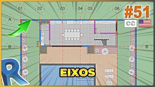 Trabalhando com EIXOS no REVIT [upl. by Nauqan]