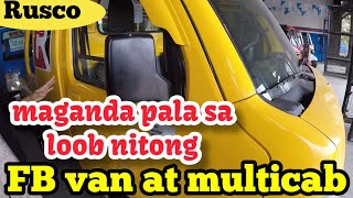 RUSCO FB VAN AT MULTICAB 4×4  Tingnan natin ang mga loob nito kung mga bago paba ito [upl. by Davidde]