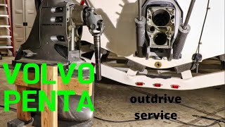 Volvo Penta outdrive service [upl. by Aniretak]