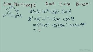 Solving Oblique Triangle [upl. by Ahsiryt]