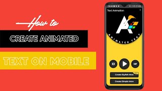 LEGEND APP Free Version  Make text animation with your smartphone for FREE [upl. by Nosam]