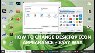 How to change desktop icon appearance on windows 10 amp 11 pc pc [upl. by Onoitna]