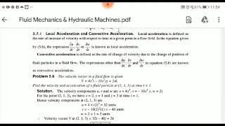 Local Acceleration and Convective Acceleration  Fluid Mechanics amp Hydraulic Machines [upl. by Obola965]