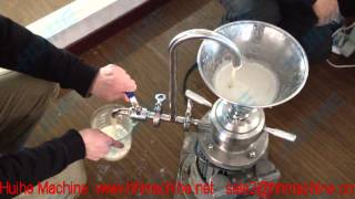 Laboratory colloid mill grinding soyabean operation video [upl. by Rickey]