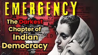 Emergency in India। Darkest chapter in Indian democracy। [upl. by Haymes]