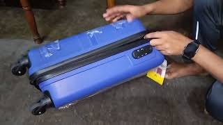 Aristocrat Trolley Bag  unboxing  vip bag  Blue colour flipkart [upl. by Oinotnanauj]