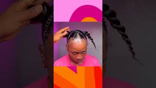 Quick braided hair transformation 🩵🥰💕 [upl. by Orodisi]