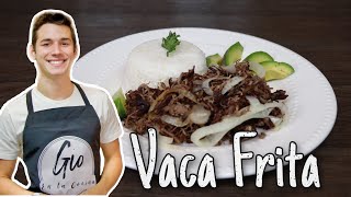 Receta de VACA FRITA Cubana con Gio en la Cocina Quick amp Easy Vaca Frita Recipe [upl. by Adnalro]