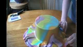 How to Tie Dye Fondant and The Mat Demonstration [upl. by Nonaihr475]