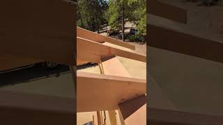 Cutting Common Rafters Cut and Stack Roof Tail Seat Birds Mouth Cut construction framing [upl. by Lundquist]