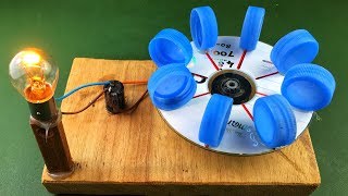 Electric Power Free Energy Generator With DC Motor 100 New Experiment Science Project at Home [upl. by Claiborne]