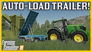 AUTOLOAD BALE TRAILER FOR FARMING SIMULATOR 19 all platforms [upl. by Eislrahc]