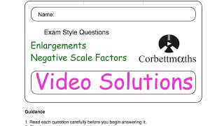 Negative Scale Factors  Corbettmaths [upl. by Vocaay]