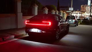 Polestar 2 EV night time LED light sequences [upl. by Silra]