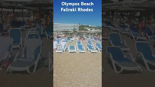 Olympos Beach Faliraki Rhodes [upl. by Kattie]