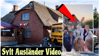 NaziVideo vor Sylter PromiBar sorgt für Empörung  sylt pony video  sylt ausländer video [upl. by Krispin]