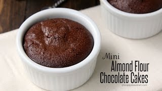 Mini Almond Flour Chocolate Cakes Recipe [upl. by Teena375]