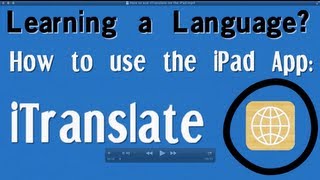 How to use the app iTranslate on the iPad [upl. by Ennazzus]