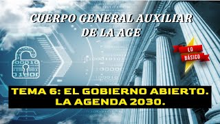 Oposición C2 AGE Bloque 1  Tema 6 IV Plan Gobierno Abierto y Agenda 2030 Lo básico [upl. by Ingham400]