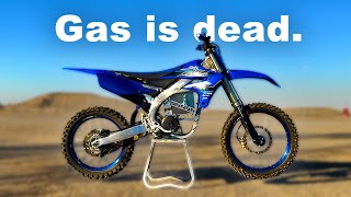 First Electric Yamaha YZ250  2024 EampC Dirt Bike Conversion [upl. by Yecac]