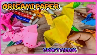 Origami Paper Flapping Dragon  How to make paper dragon  Origami Craft Media [upl. by Pudens]