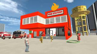 Franklin Change House to Fire Station in Indian Bike Driving 3D [upl. by Philander]