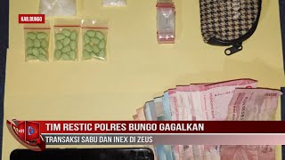 TIM RESTIC POLRES BUNGO GAGALKAN TRANSAKSI SABU DAN INEX DI ZEUS [upl. by Sicular]