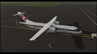 P3D V5  KRIC to KATL  ATR 72500 [upl. by Ahcila37]