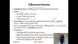 Appendiceal disease\appendiceal neoplasm\by Dr Tadesse Fenta [upl. by Sina]