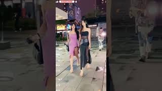 beautiful girl mejores street fashion china  chinese girl street style fashion tiktok shortsfeed [upl. by Naleek]