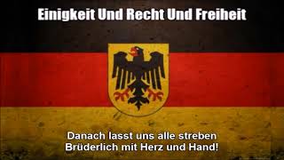 German National Anthem Einigkeit Und Recht Und Freiheit  Nightcore Style With Lyrics [upl. by Pandolfi420]