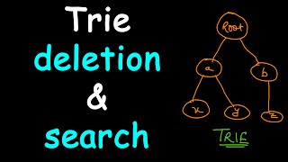 Trie deletion and search [upl. by Mcafee]