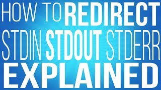 Stderr Stdout and Stdin  How to Redirect them  Commands for Linux [upl. by Fabio24]