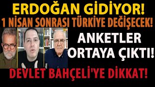 ERDOĞAN GİDİYOR 1 NİSAN SONRASI TÜRKİYE DEĞİŞECEK ANKETLER ORTAYA ÇIKTI DEVLET BAHÇELİYE DİKKAT [upl. by Nnahaid]