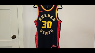 Authentic Stephen Curry 202425 City Edition Jersey Golden State Warriors Nike Jersey [upl. by Gnep]