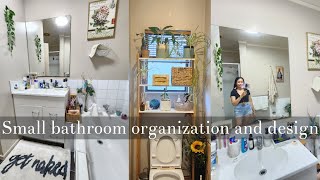 Ultimate Small Bathroom Organization Hacks amp Design Tips  small bathroom organizationTake A Tour [upl. by Asilana]