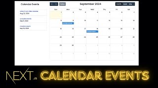 Build a Calendar and schedule Events with Nextjs 14 FullCalendario amp ShadCN UI [upl. by Hnil]