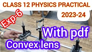 Exp5 To find focal length of a convex lens by plotting bw u and v PhysicsHack [upl. by Limak]