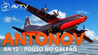 RARIDADE Antonov AN12 Pousa no Rio de Janeiro [upl. by Eisac]