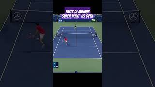 Fritz De Minaur Us Open Super Point [upl. by Myo718]