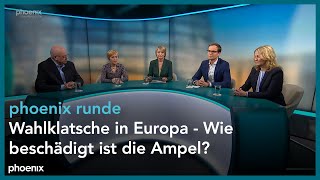 phoenix runde Wahlklatsche in Europa  Wie beschädigt ist die Ampel [upl. by Netsyrc]