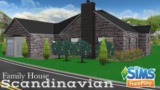 Scandinavian House 🏡  Small Family House  Original Design  Sims FreePlay [upl. by Raina]