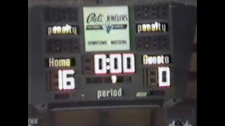 1991 12 04 Tupper Lake 0  Massena 16 w RADIO [upl. by Einhpets]