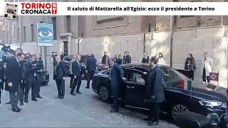 Larrivo del presidente Mattarella a Torino [upl. by Sallad]