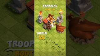 This Barracks lvl1  lvl16 in ClashOfClans coc clashofclans shortvideo shorts [upl. by Iknarf]