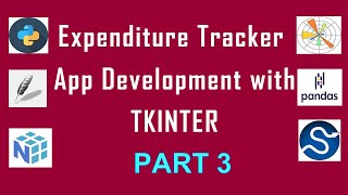 Part 3  Expenditure Tracker App Development with Python Tkinter Pandas Matplotlib and Scipy [upl. by Yllen]